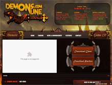 Tablet Screenshot of demons-online.com
